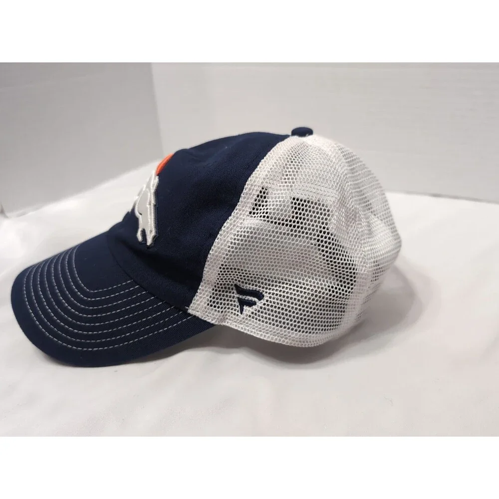 DENVER BRONCOS Fanatics Trucker Mesh Snapback Hat/Cap Embroidered ONE SIZE ADJST